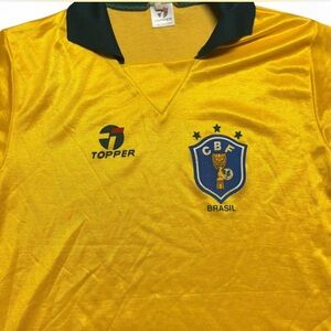 Topper Men's Brazil Soccer Jersey - Yellow